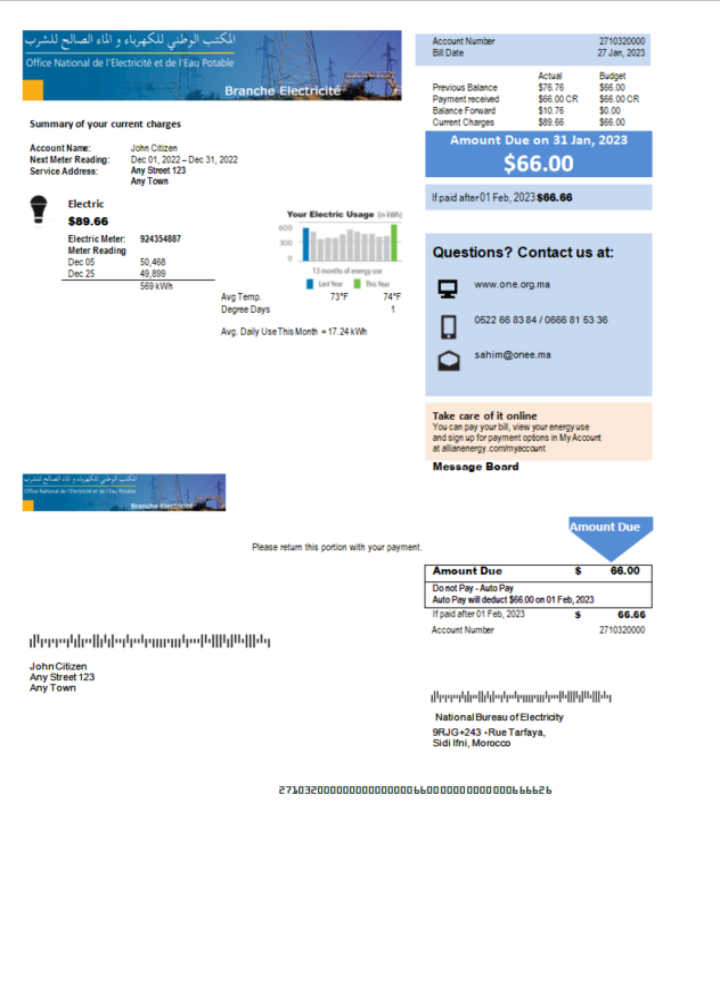  Minol USA business utility bill 